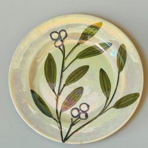Plate THE CELLER LEAVES Dessert /Bread pates iridescent